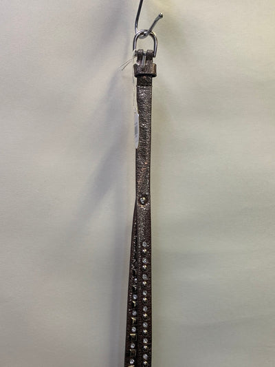 Studded Metallic Texture Belt