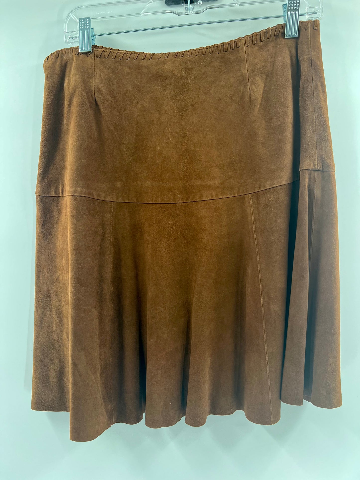 Ralph Lauren 100% Goat Leather Mini Skirt (Size 6)