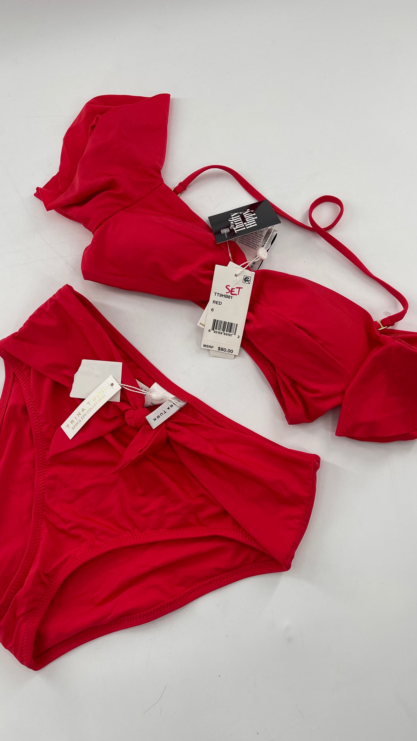 TRINA TURK Red Bikini Set with Tags (6)