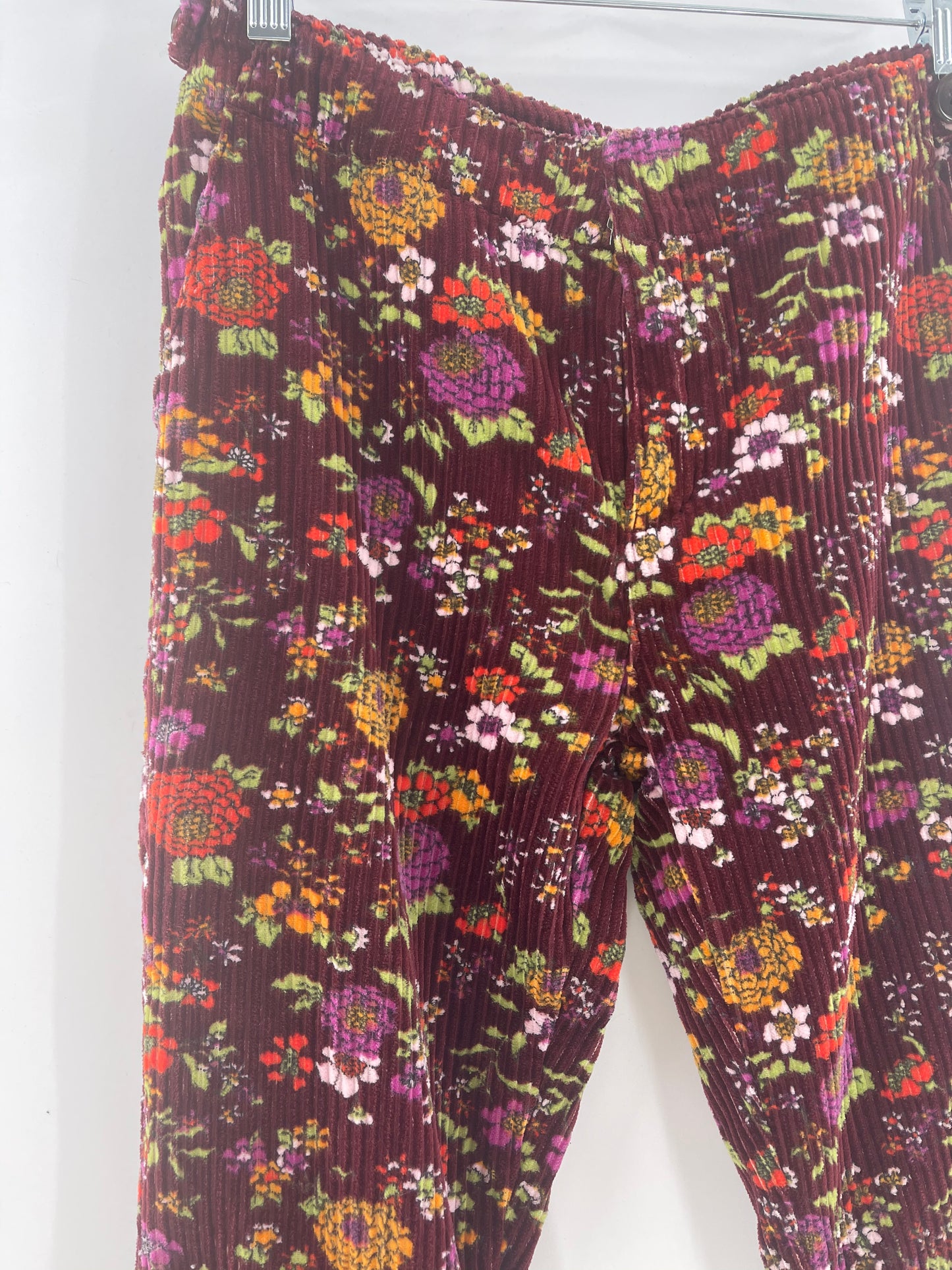 Urban Outfitters Flower Corduroy Pants (Size 2)