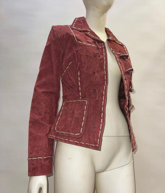 Deadstock Vintage Mauve Leather Jacket (s)
