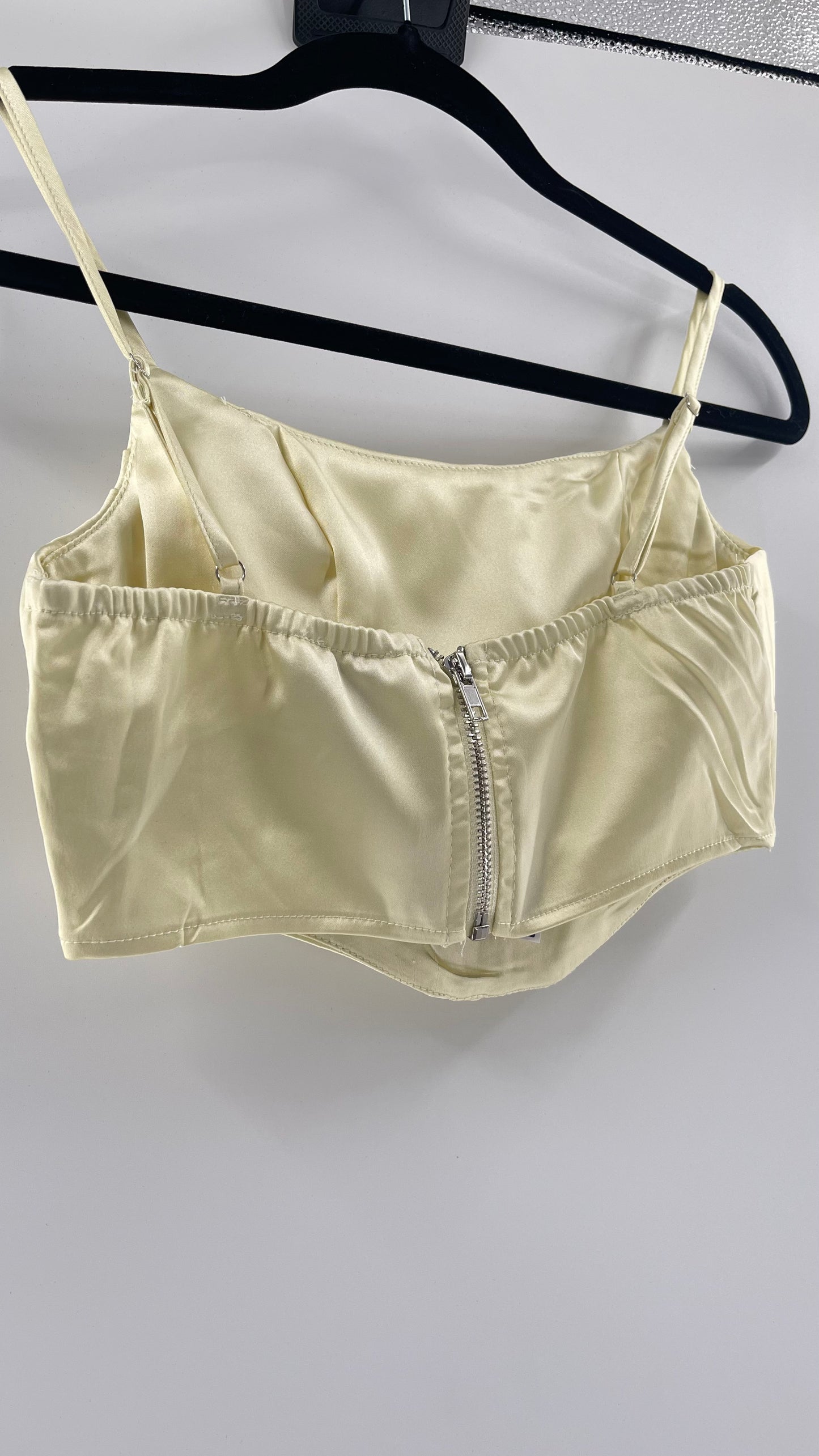 Princess Polly Light Yellow Cropped Corset (2)