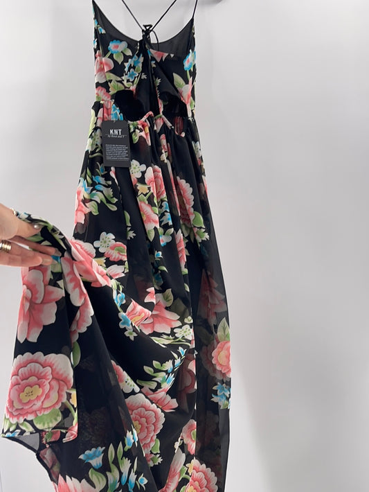 KNT Black Floral Maxi