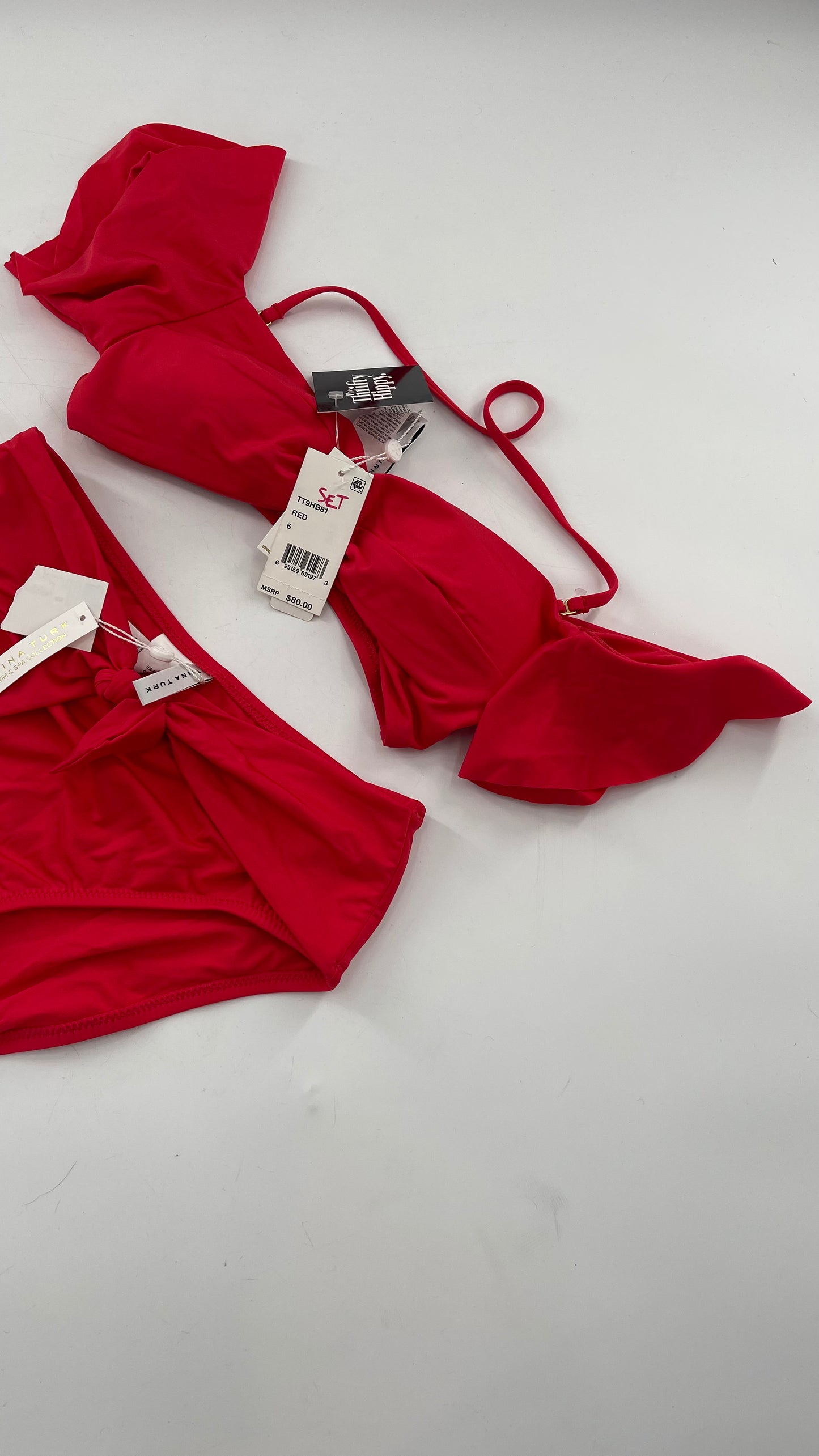 TRINA TURK Red Bikini Set with Tags (6)