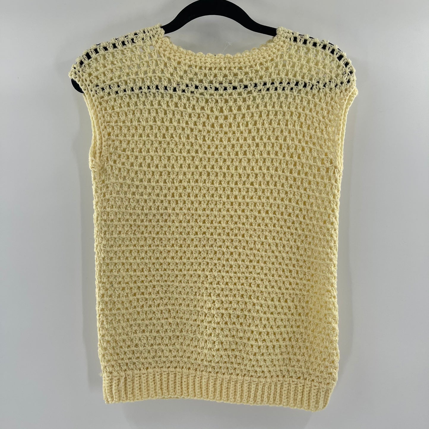 Hand knit Vintage Daisy Toned Tank (S/M)