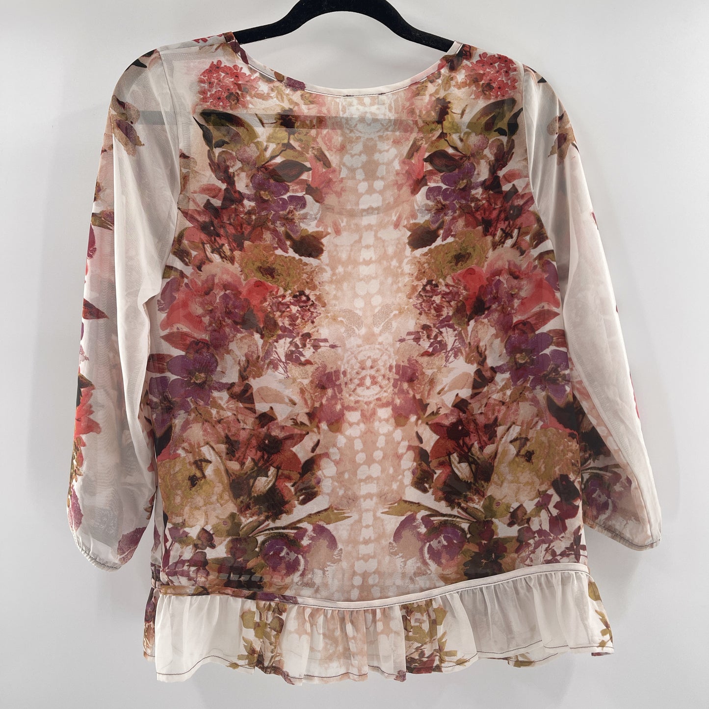 Lily White Floral Blouse (S)