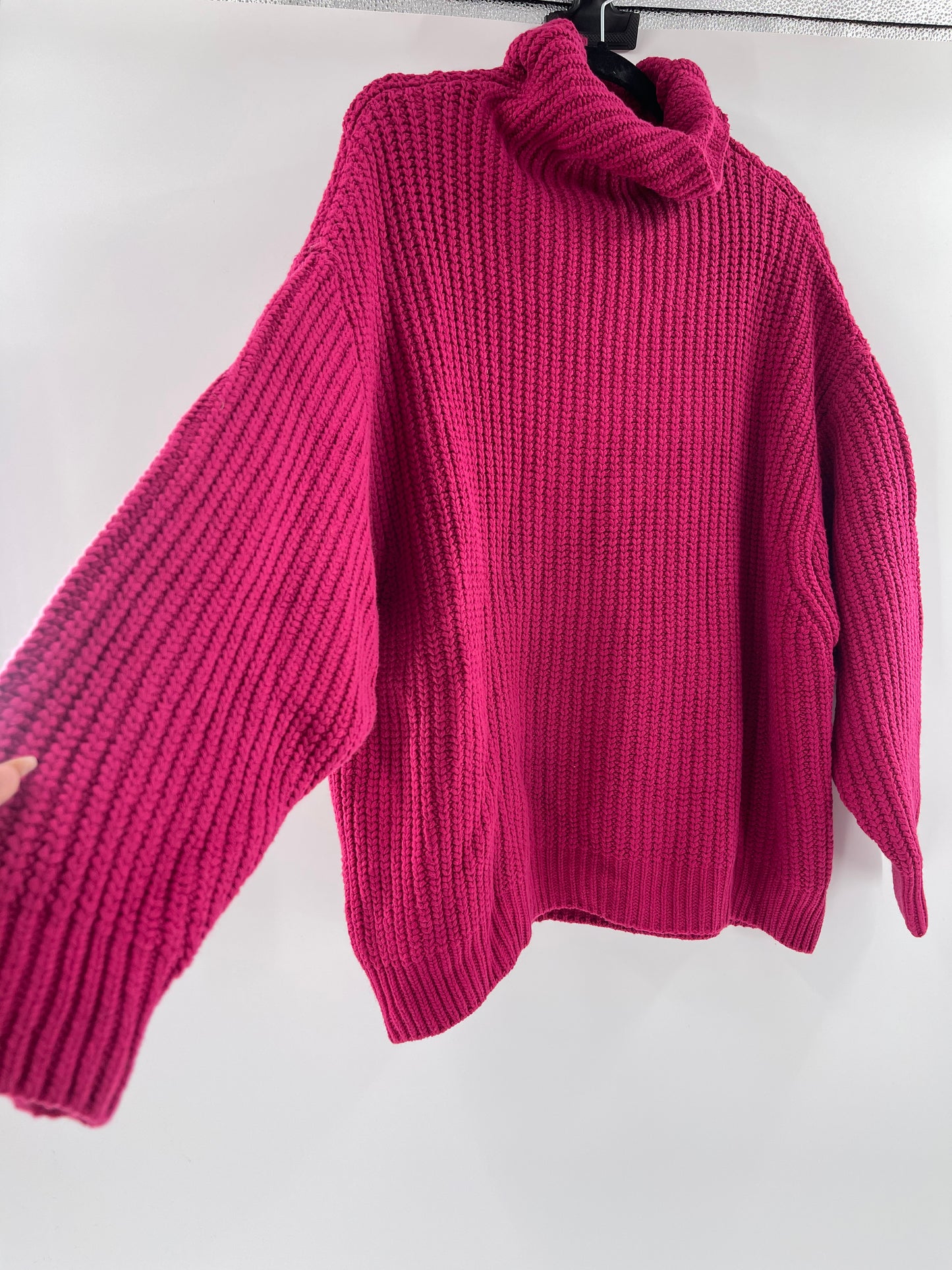 Fuschia Thick Knit Sweater (S)