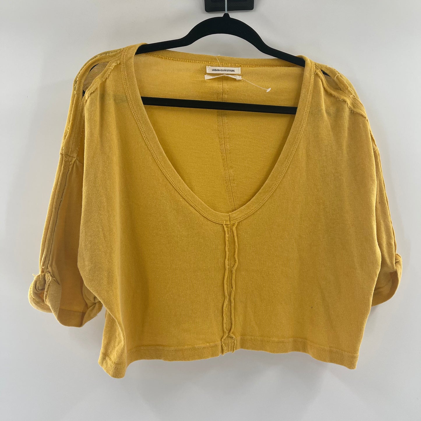 Urban Outfitters Mustard Yellow Cropped T (S)