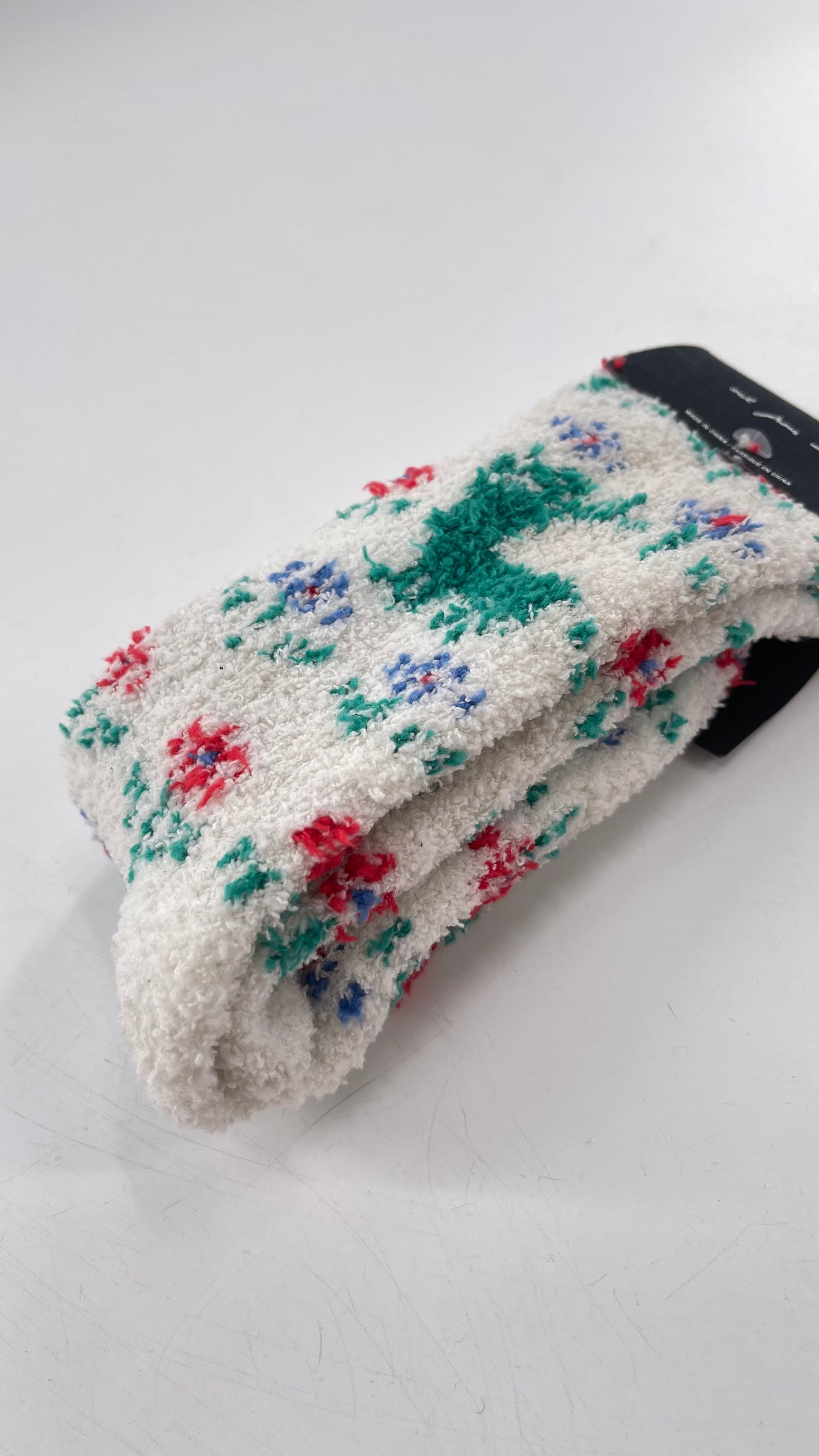 Urban Outfitters Fuzzy Holiday Socks