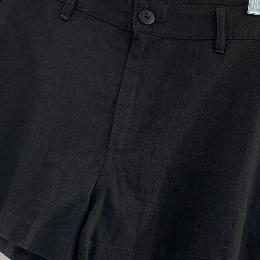 Urban Outfitters Renewal Black Linen Shorts (Size S)