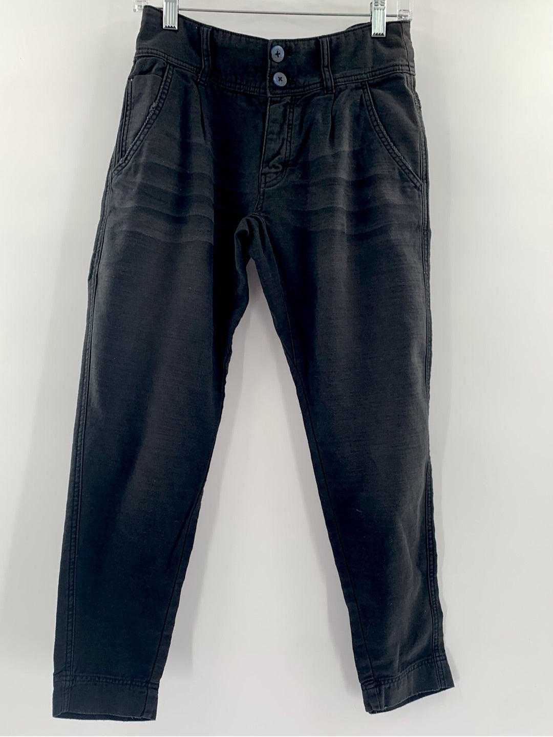 Free People Chino Black Pants (Size 0)