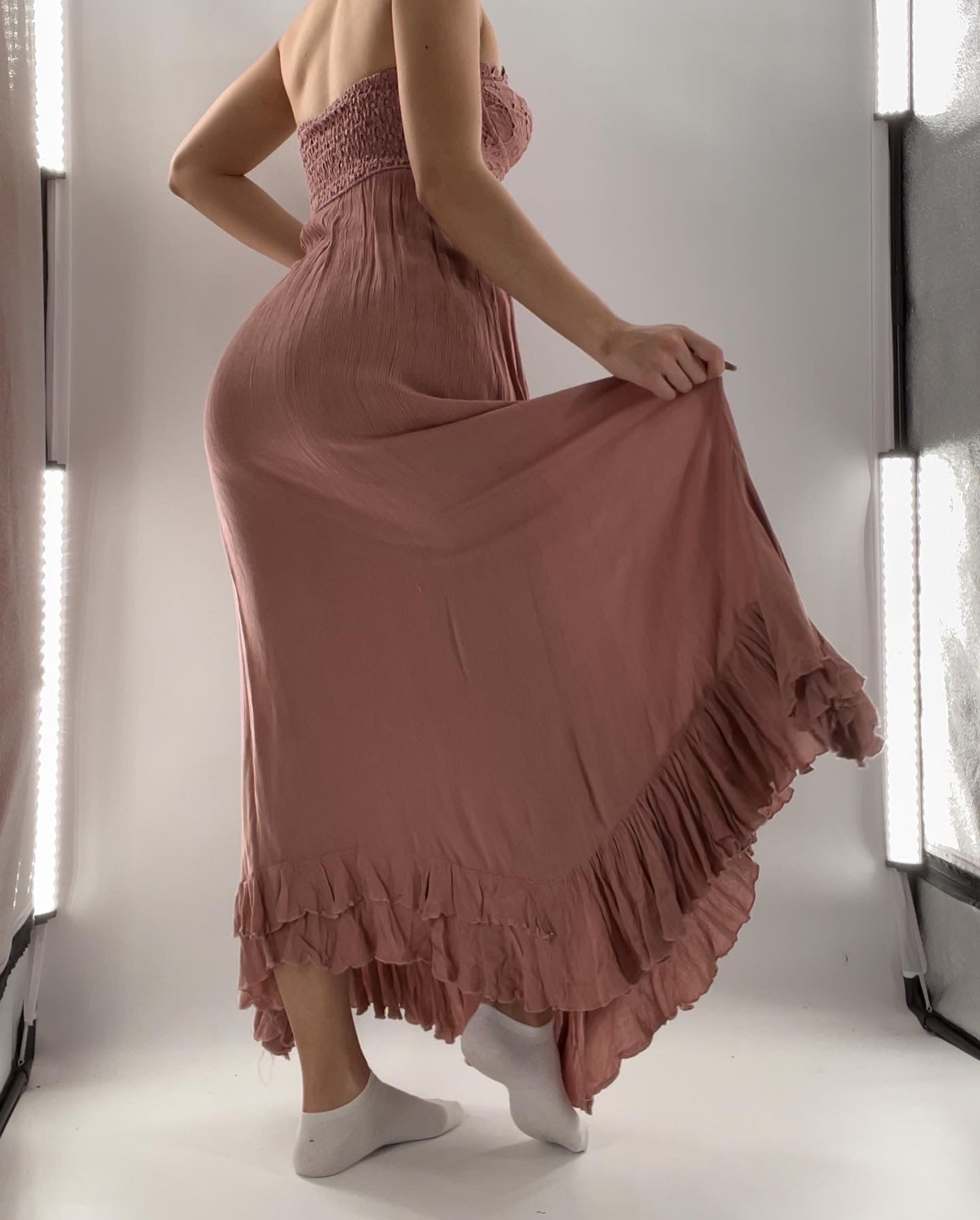 free people adella corset maxi dress Free People Adella Corset Maxi Dress Size Large