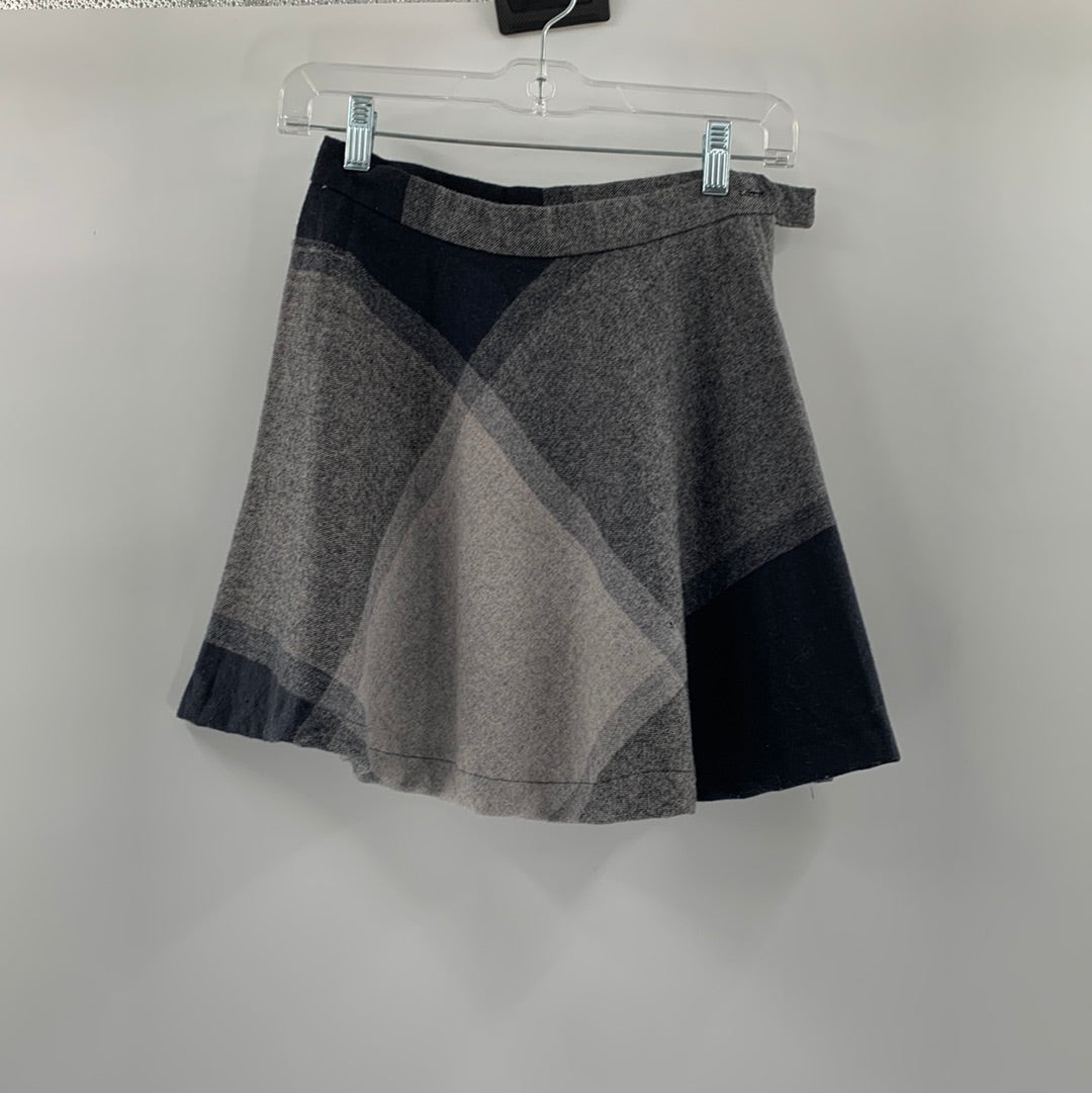 Urban Outfitters Wool Plaid Mini Skirt (SzXS)