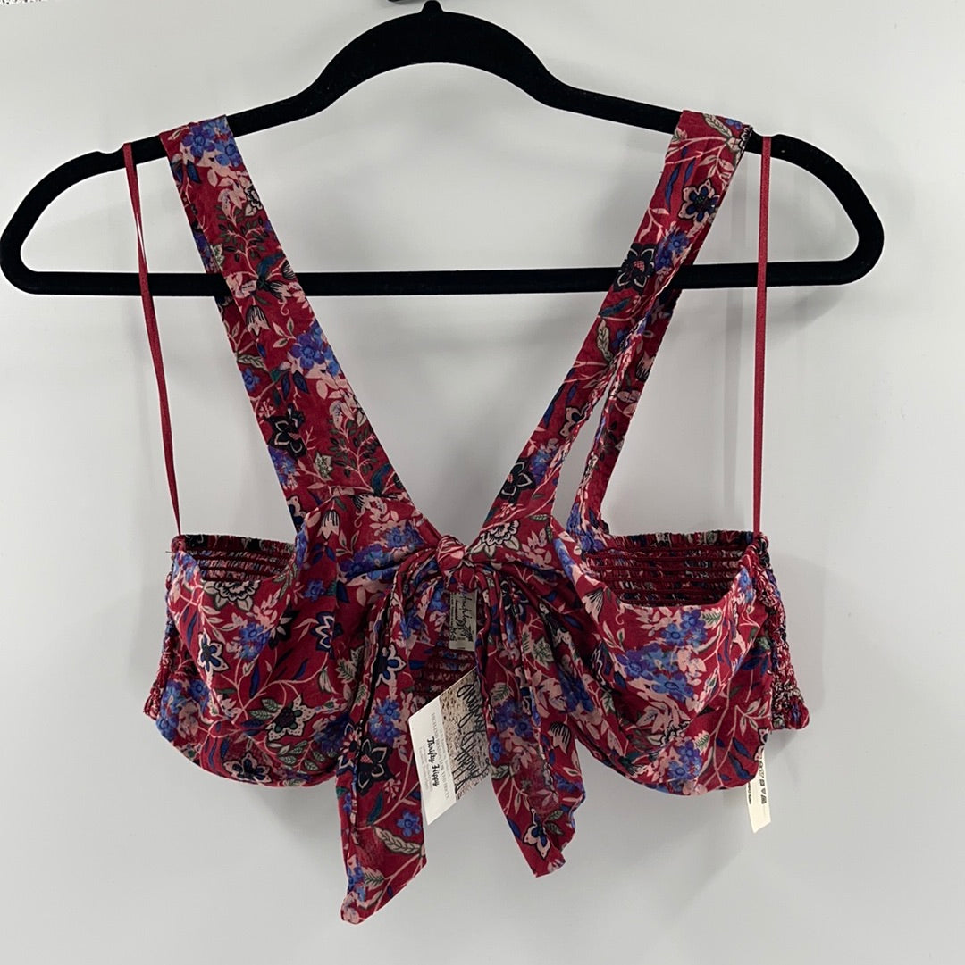 Free People Maroon Bandeau Top (M)