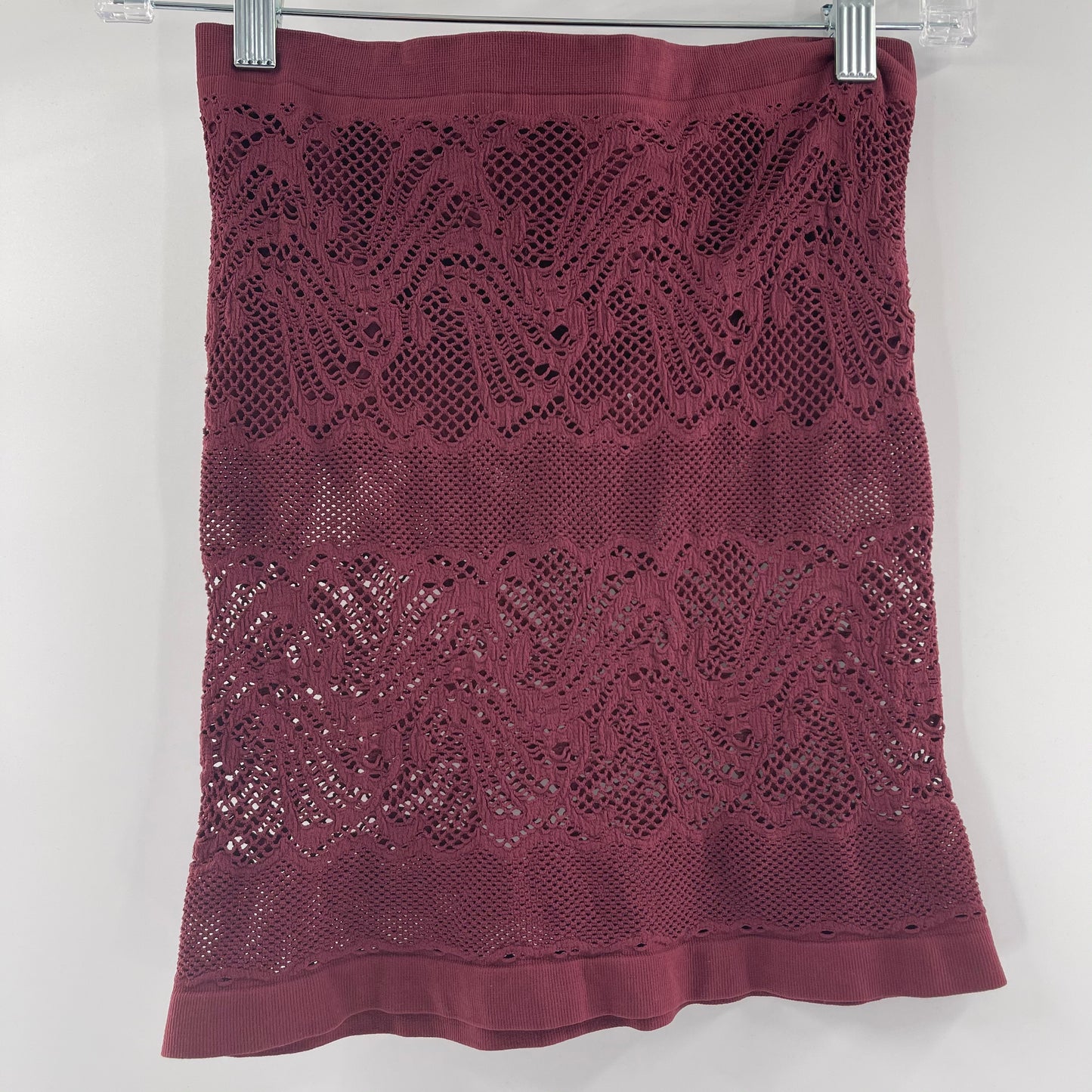 Intimately Free People Burgundy Lace Tube Top (XS)